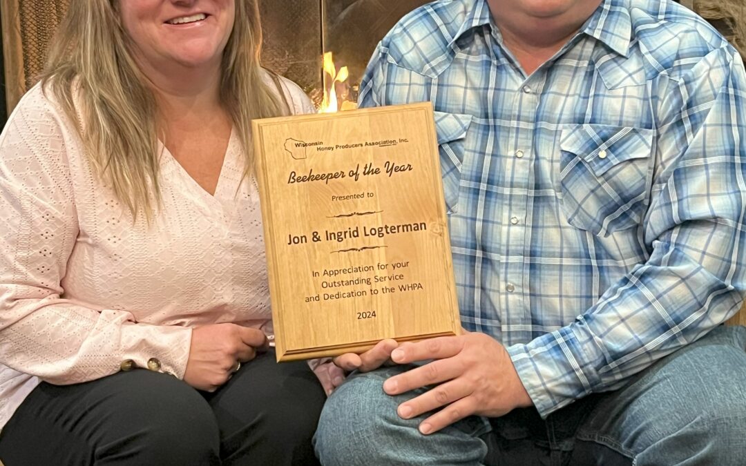 Jon &  Ingrid Logterman Honored as WHPA’s Beekeeper of the Year